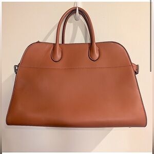 Classic Structured Women's Tote Bag in Cognac